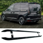 SWB Trapezoid Side Bars in Gloss Black For VW Caddy 2021 On