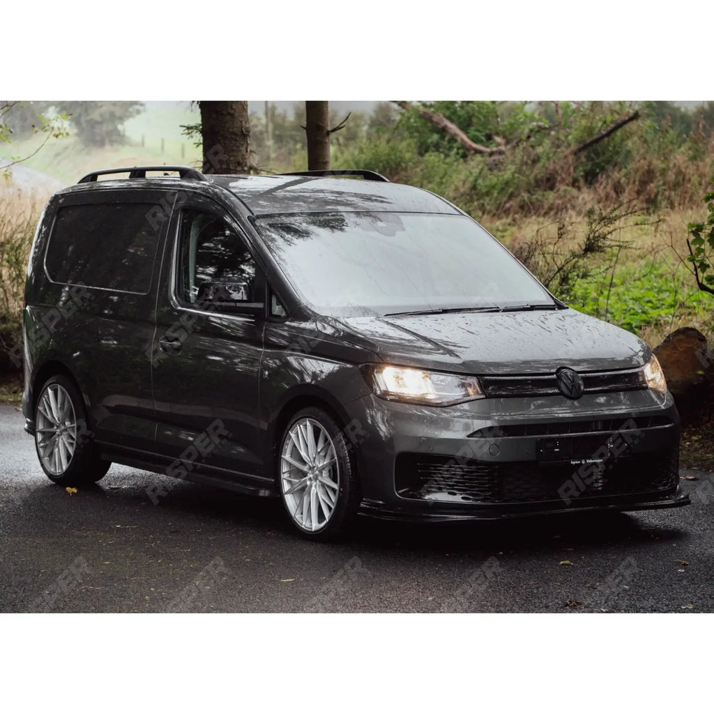 SWB Trapezoid Side Bars in Gloss Black For VW Caddy 2021 On