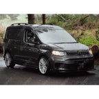SWB Trapezoid Side Bars in Gloss Black For VW Caddy 2021 On