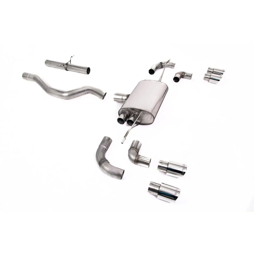 System For Land Rover Defender 110 2.0 L4 P300 & P400e - Milltek Sport Non-Resonated (Louder) OPF Back