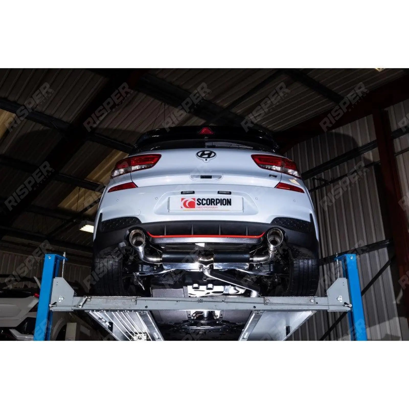 System Valved For Hyundai i30 N (Non-GPF) - SCORPION 3" Non-Resonated Cat Back
