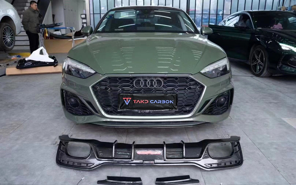 TAKD - AUDI A4 S-LINE / S4 B9 DRY CARBON FIBRE REAR DIFFUSER