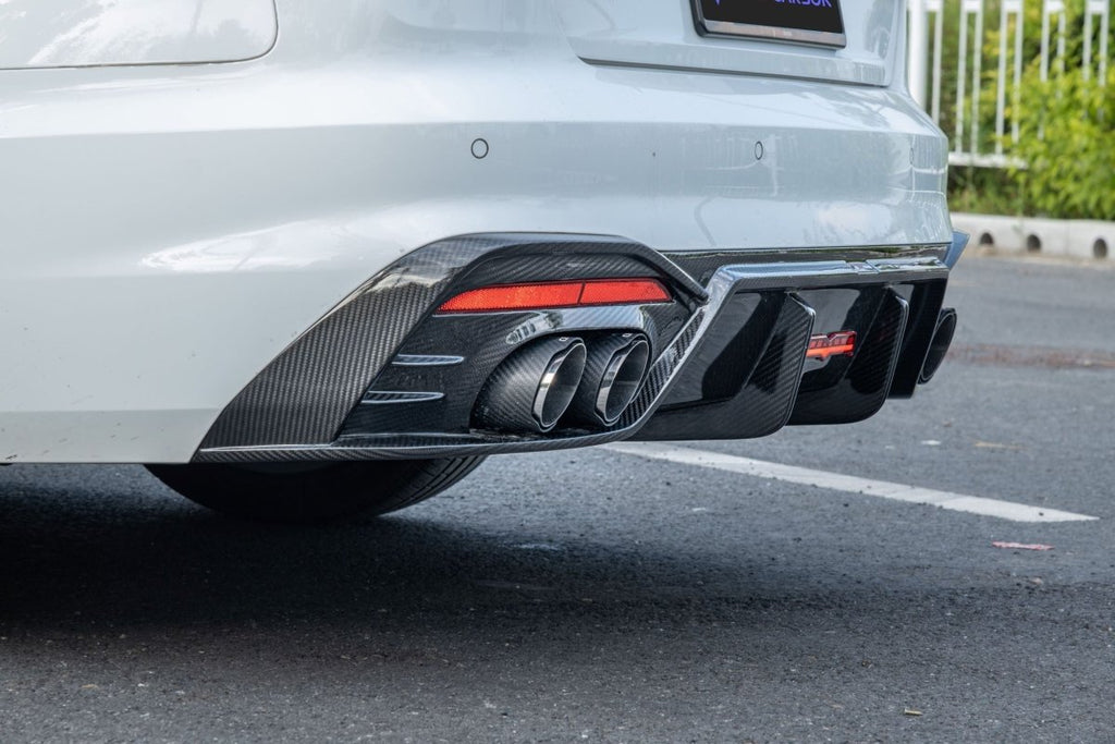 TAKD - AUDI A4 S LINE / S4 B9.5 CARBON FIBRE REAR DIFFUSER V1