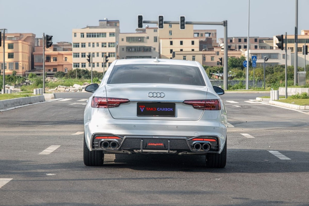 TAKD - AUDI A4 S LINE / S4 B9.5 CARBON FIBRE REAR DIFFUSER V1