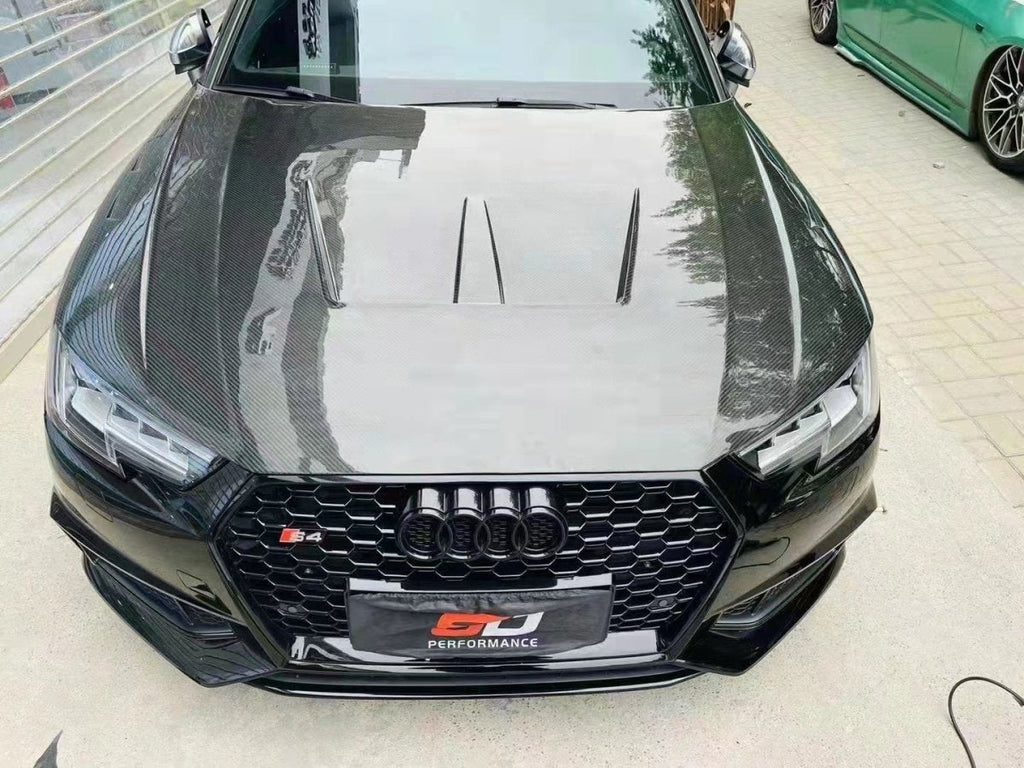 TAKD - AUDI A4 / S4 B9 B9.5 CARBON FIBRE HOOD / BONNET V1