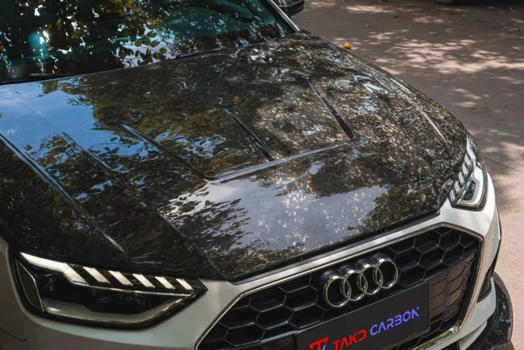 TAKD - AUDI A4 / S4 B9 B9.5 CARBON FIBRE HOOD / BONNET V1
