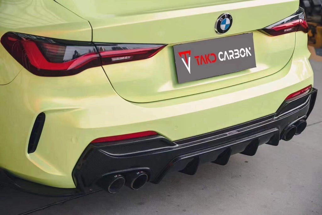 TAKD - BMW 4 SERIES G22 / G23 CARBON FIBRE REAR DIFFUSER