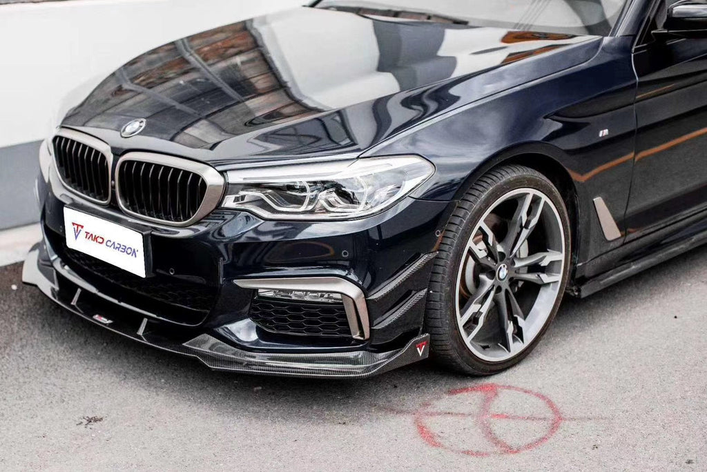 TAKD – BMW 5 SERIES G30 PRE LCI CARBON FRONT CANARDS