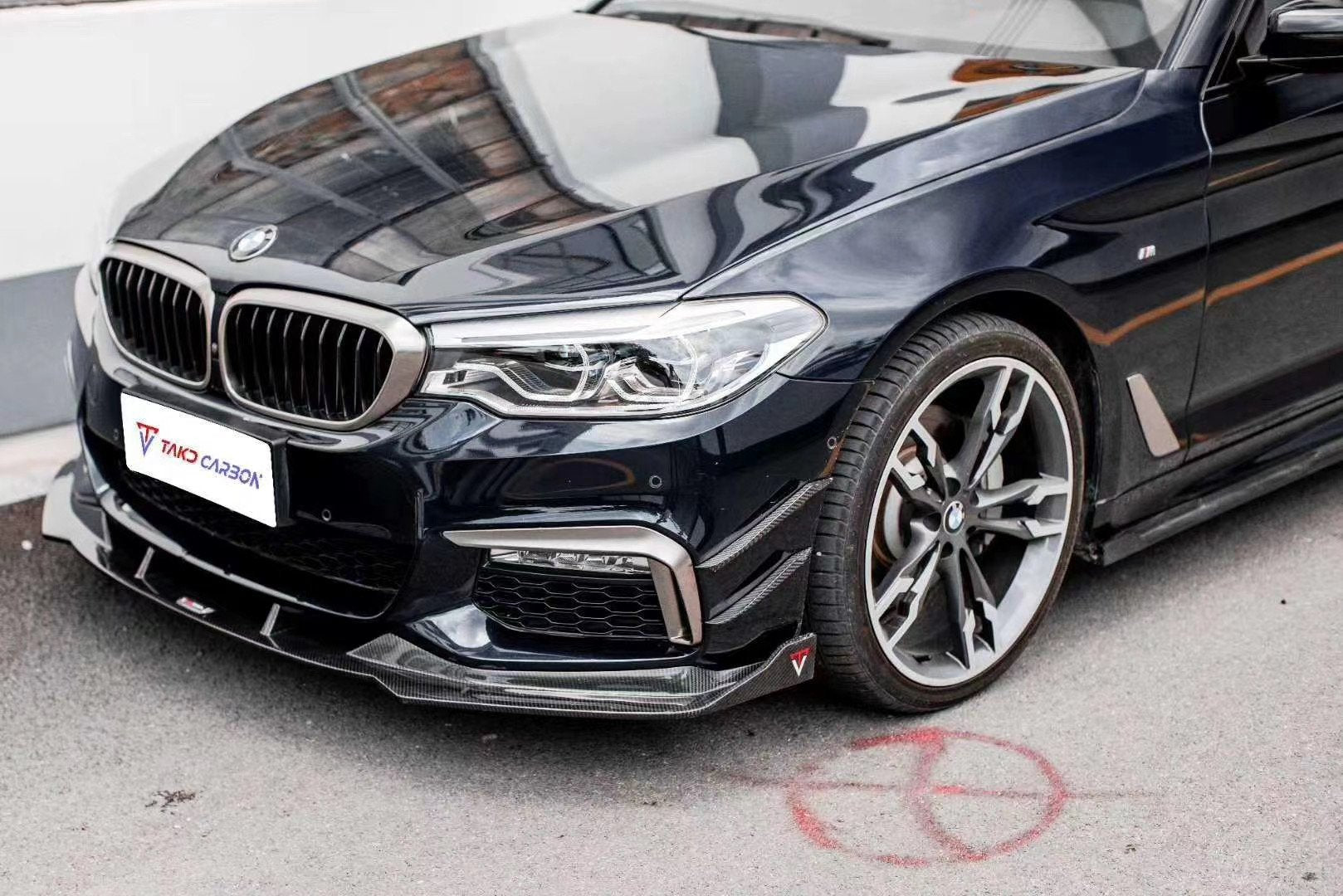 TAKD – BMW 5 SERIES G30 PRE LCI CARBON FRONT CANARDS