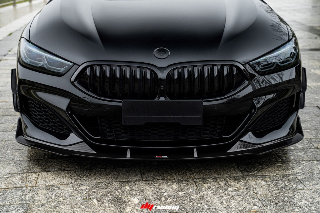 TAKD - BMW 8 SERIES G14 G15 G16 CARBON FIBRE FRONT BUMPER CANARDS
