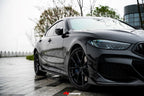 TAKD - BMW 8 SERIES G14 G15 G16 CARBON FIBRE FRONT BUMPER CANARDS