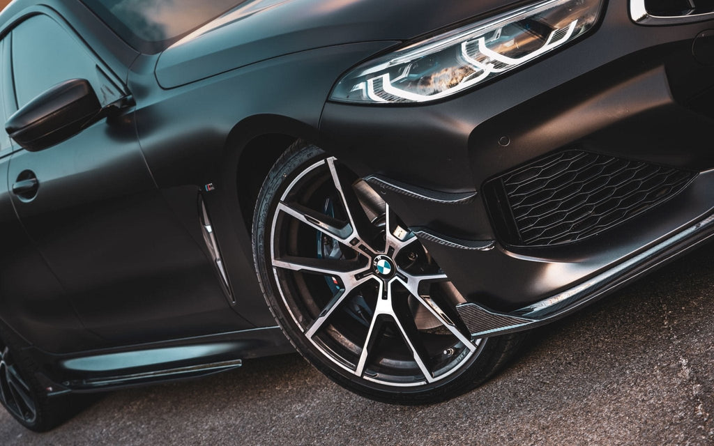 TAKD - BMW 8 SERIES G14 G15 G16 CARBON FIBRE FRONT BUMPER CANARDS