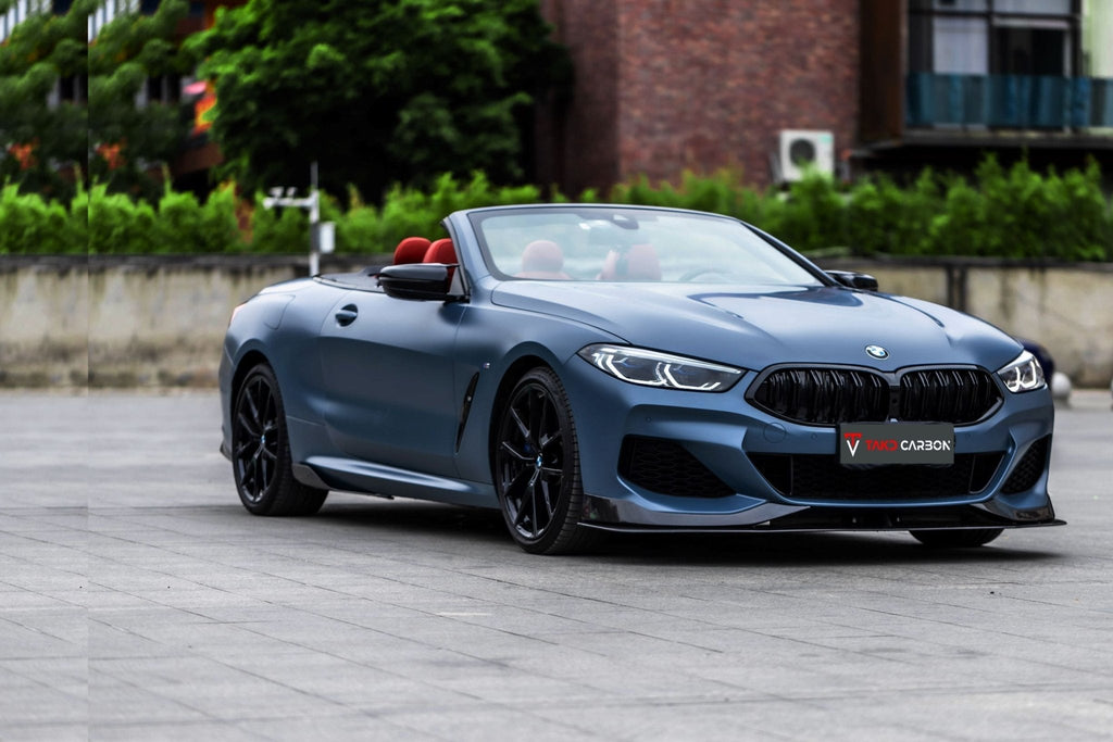 TAKD - BMW 8 SERIES G14 G15 G16  CARBON FIBRE FRONT LIP V2