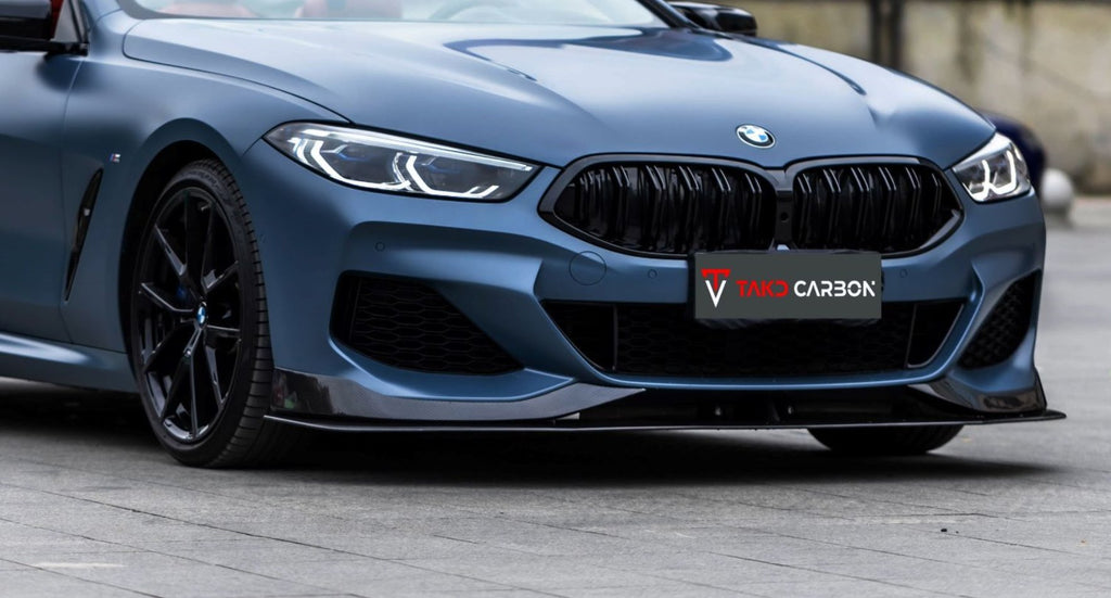 TAKD - BMW 8 SERIES G14 G15 G16  CARBON FIBRE FRONT LIP V2