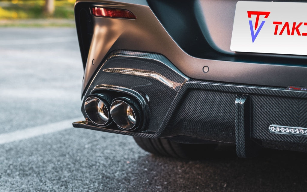 TAKD -  BMW 8 SERIES G14 G15 G16 DRY CARBON FIBRE REAR DIFFUSER V1