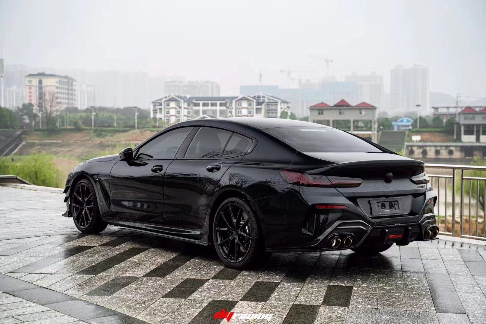 TAKD -  BMW 8 SERIES G14 G15 G16 DRY CARBON FIBRE REAR DIFFUSER V1