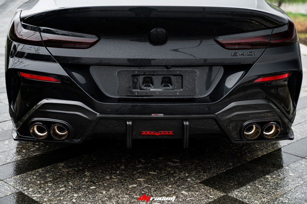 TAKD -  BMW 8 SERIES G14 G15 G16 DRY CARBON FIBRE REAR DIFFUSER V1
