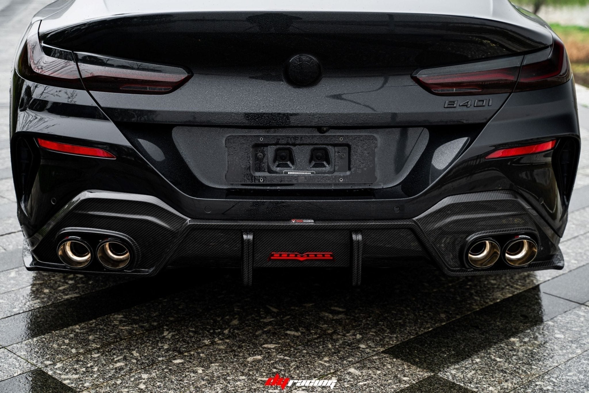 TAKD -  BMW 8 SERIES G14 G15 G16 DRY CARBON FIBRE REAR DIFFUSER V1