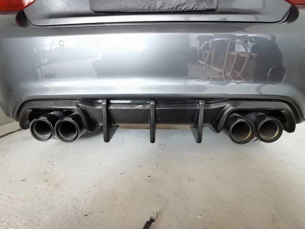 TAKD - BMW M2 / M2C F87 DRY CARBON FIBRE REAR DIFFUSER AND REAR SIDE SKIRTS