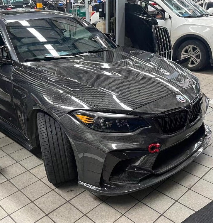 TAKD - BMW M2 / M2C F87 DRY CARBON FIBRE SIDE FENDERS / WING