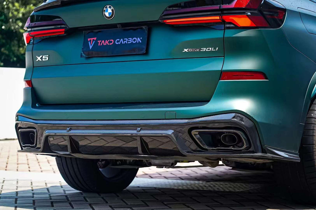 TAKD - BMW X5 G05 LCI DRY CARBON FIBRE REAR DIFFUSER