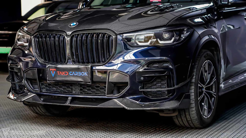 TAKD - BMW X5 G05 PRE-LCI DRY CARBON FIBRE FRONT LIP