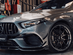 TAKD - MERCEDES A CLASS W177 A45 CARBON FIBRE FRONT BUMPER CANARDS