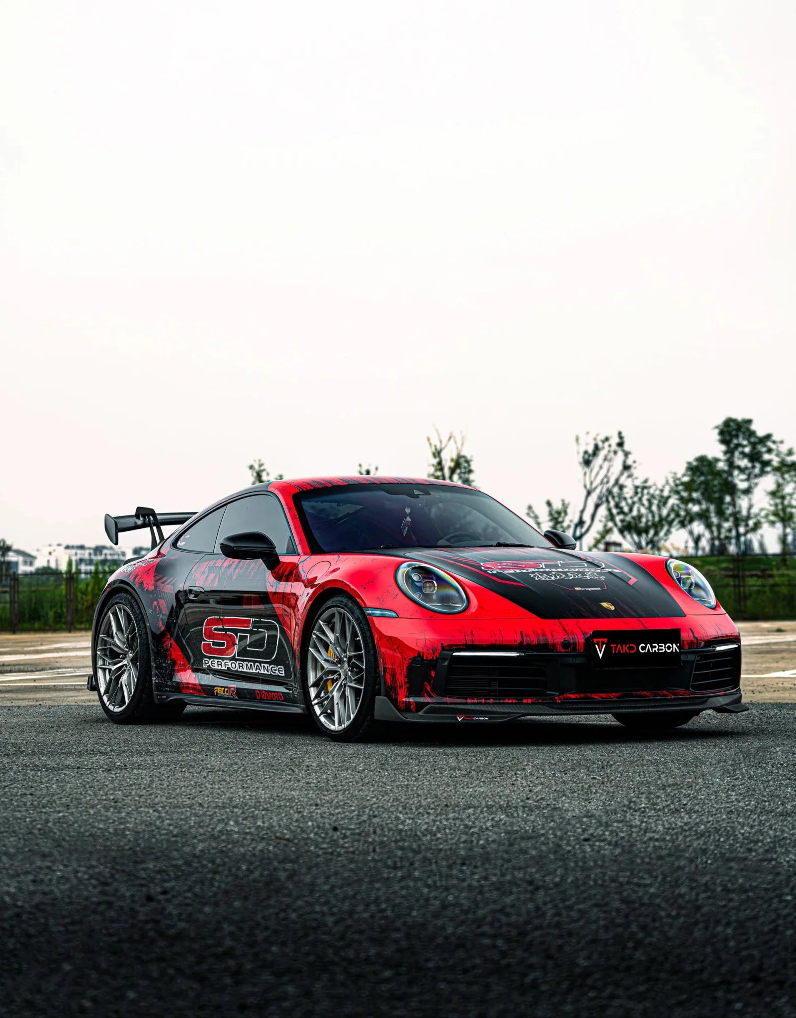TAKD - PORSCHE 911 922 CARRERA/4/S/4S DRY CARBON FIBER FRONT LIP