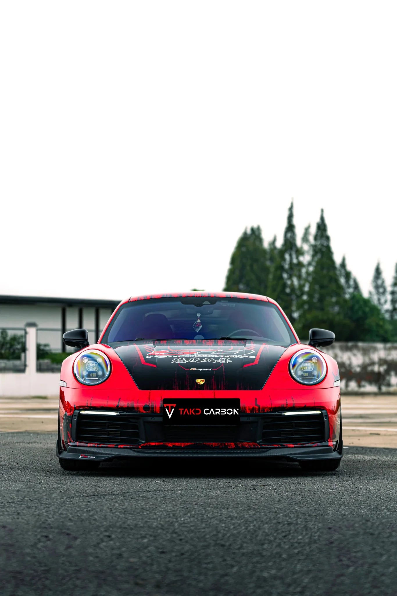 TAKD - PORSCHE 911 922 CARRERA/4/S/4S DRY CARBON FIBER FRONT LIP