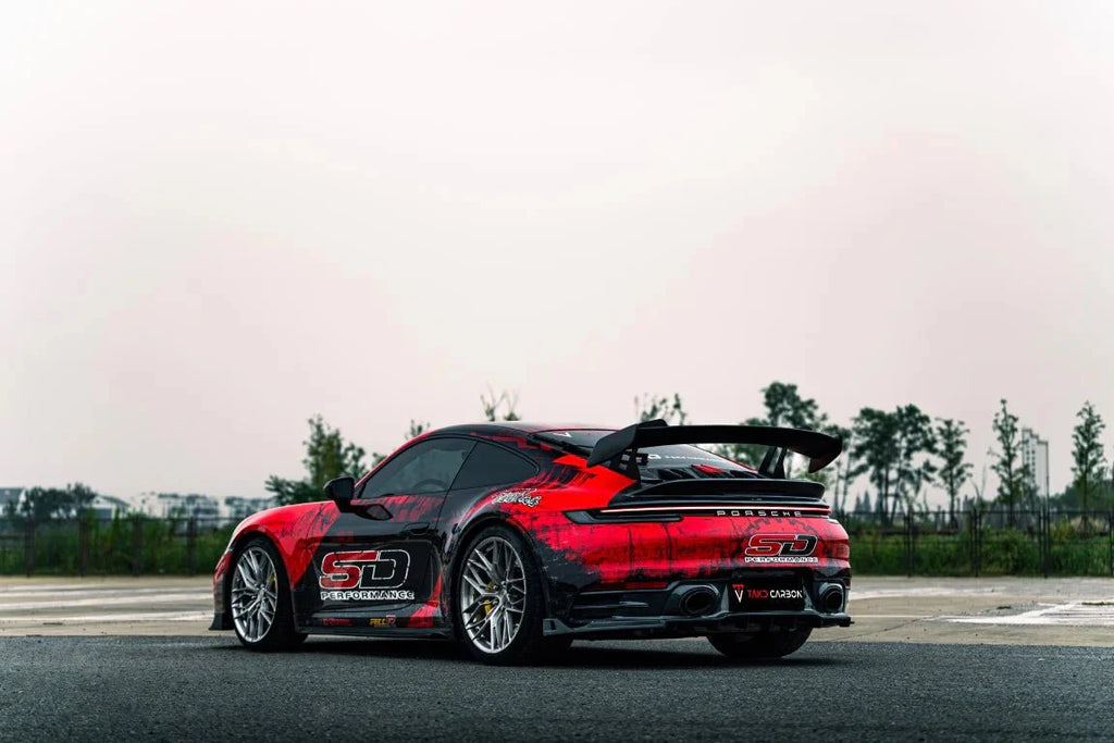 TAKD - PORSCHE 911 922 CARRERA/4/S/4S DRY CARBON FIBER REAR DIFFUSER EXTENSION