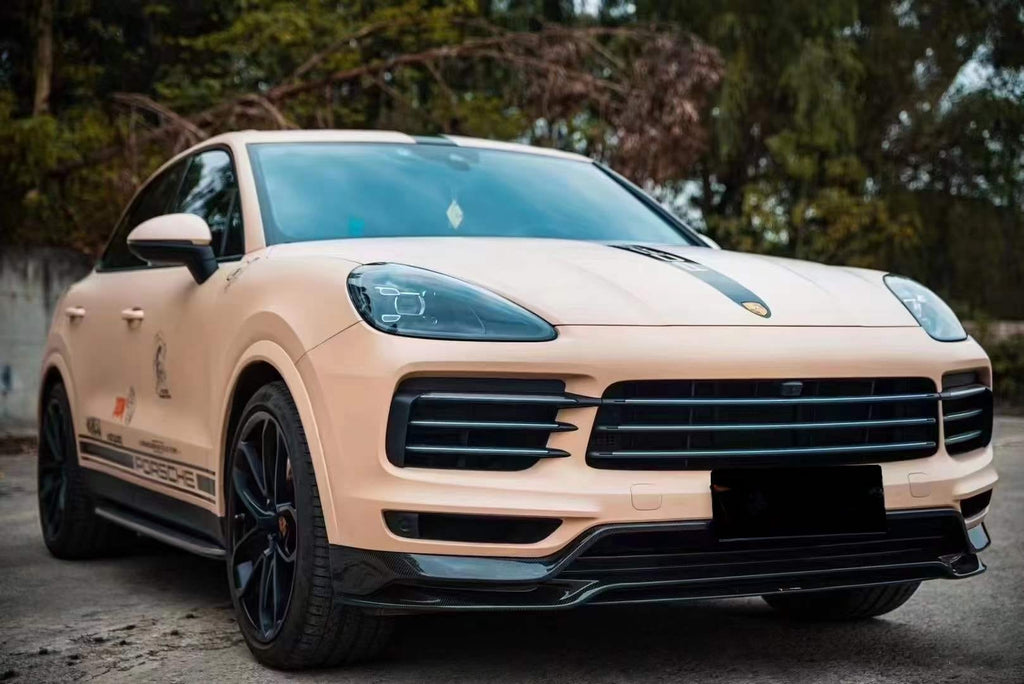 TAKD - PORSCHE CAYENNE 9Y0 DRY CARBON FIBRE FRONT LIP