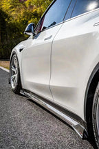 TAKD - TESLA MODEL Y DRY CARBON FIBRE SIDE SKIRTS