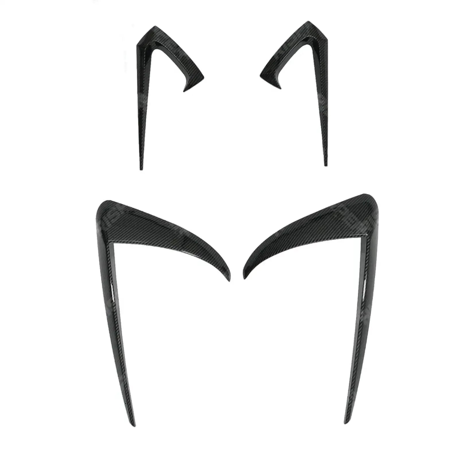 TESLA MODEL 3 2018 ON CANARD ACCENTS - IN CARBON LOOK