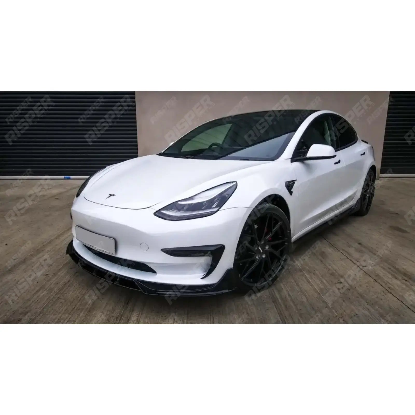 TESLA MODEL 3 2018 ON CANARD ACCENTS - IN GLOSS BLACK