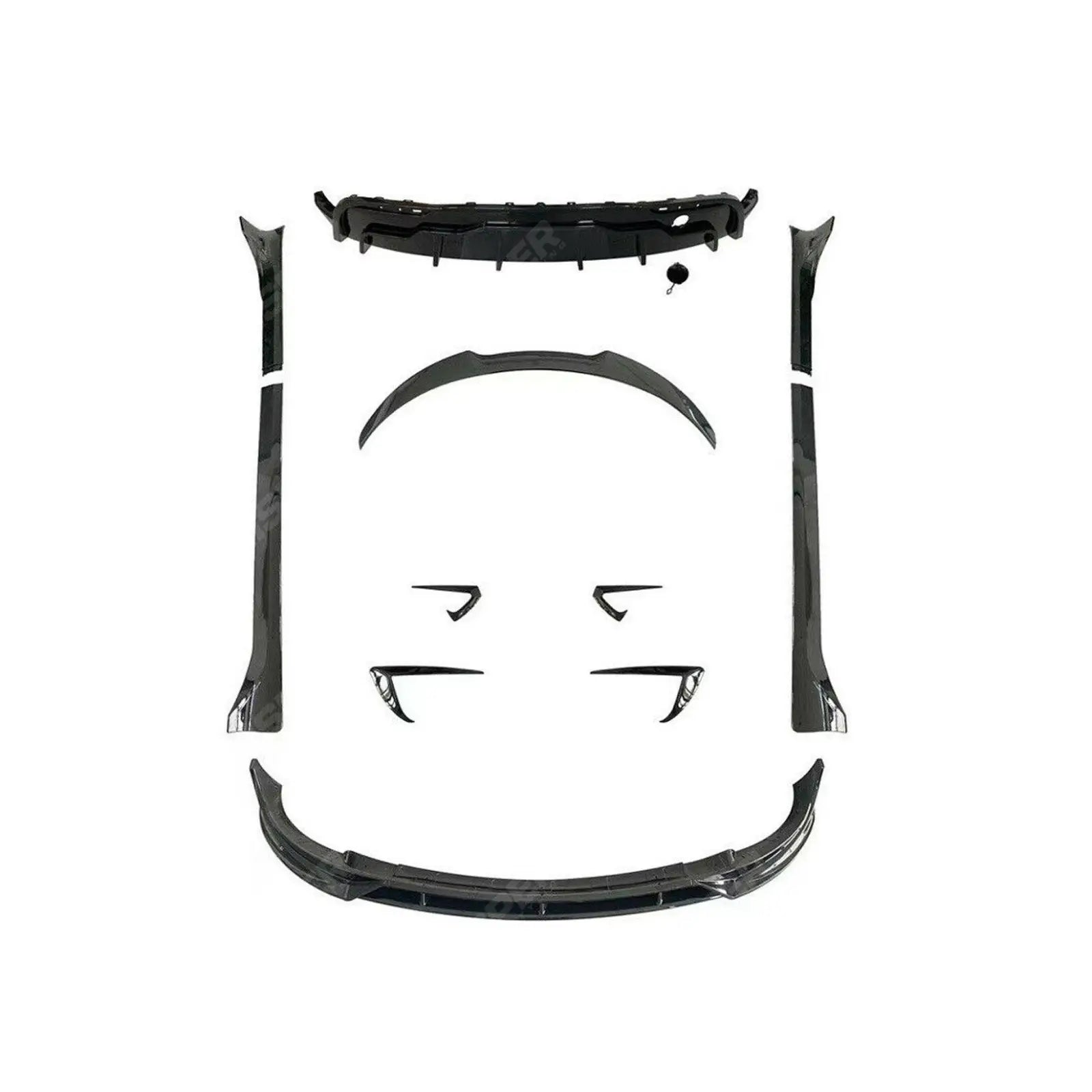 Tesla Model Y 2020+ Full Aero Kit In Gloss Black