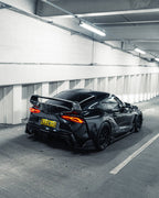 Toyota Supra A90 Mk5 Front & Rear Satin Black Emblem Badges (2019+)