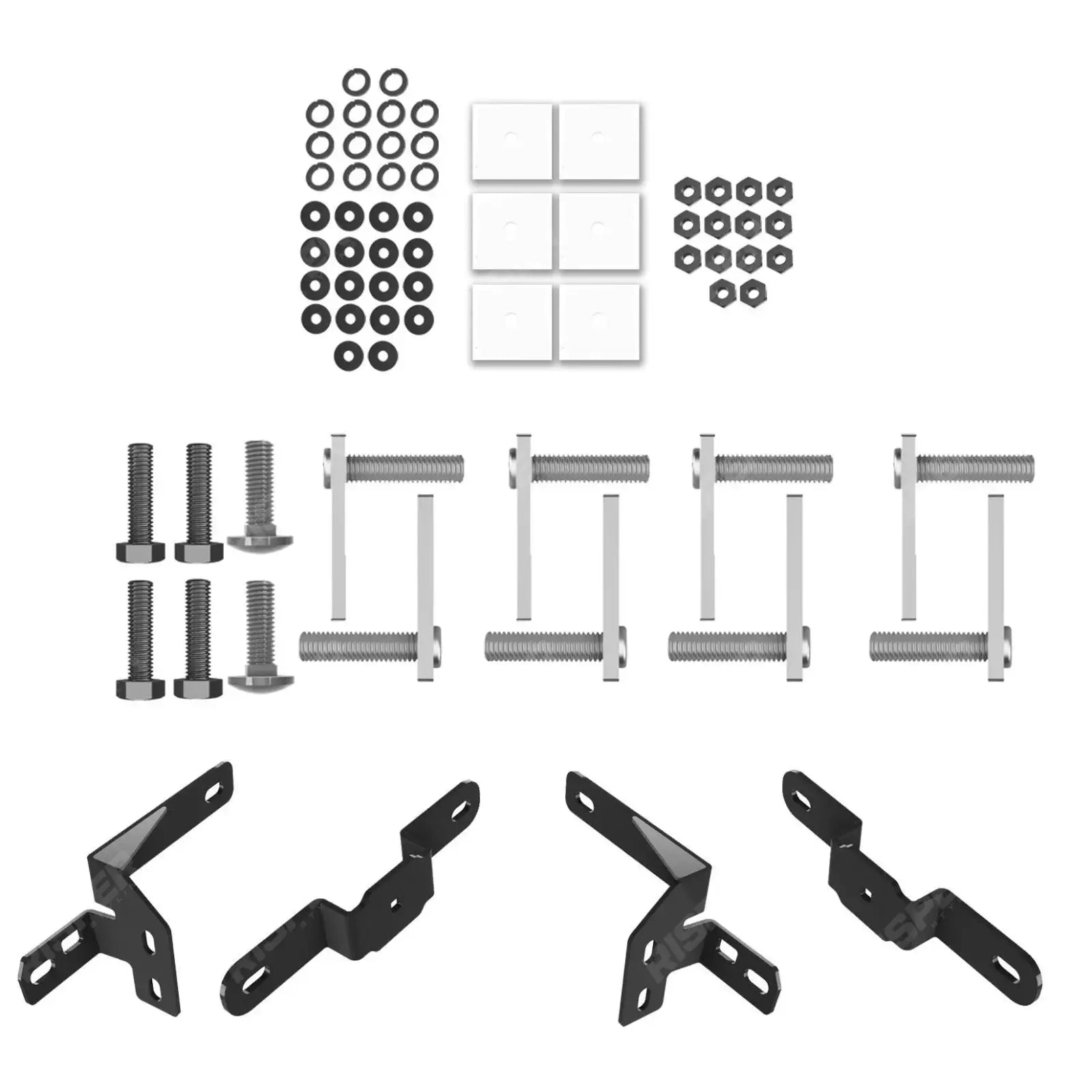 Trapezoid Side Bars In Gloss Black For Volkswagen Transporter LWB T7 2025 on