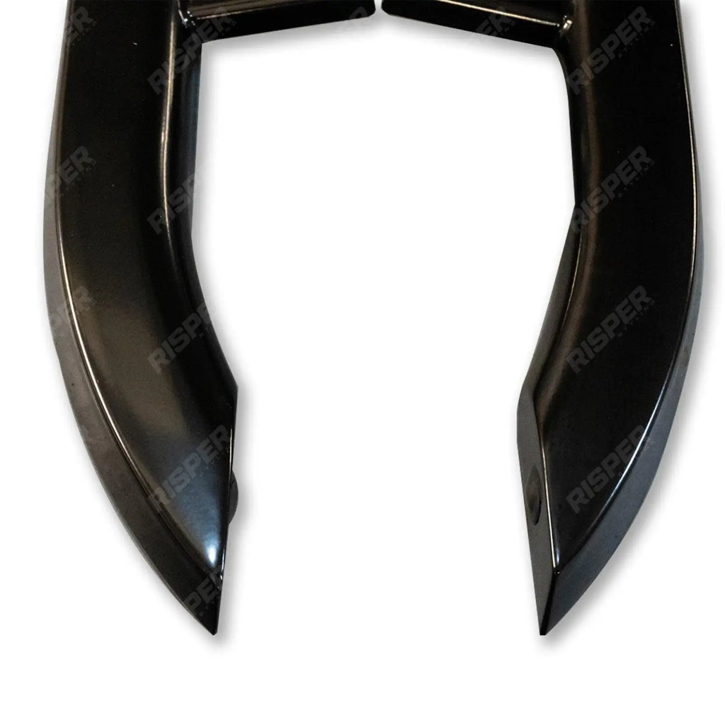 Trapezoid Side Bars in Gloss Black For VW Transporter T5 & T6 LWB 2003-2023