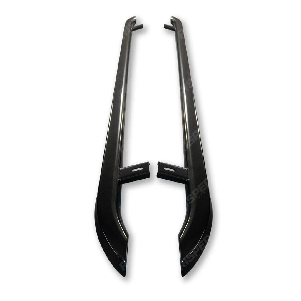 Trapezoid Side Bars in Gloss Black For VW Transporter T5 & T6 LWB 2003-2023