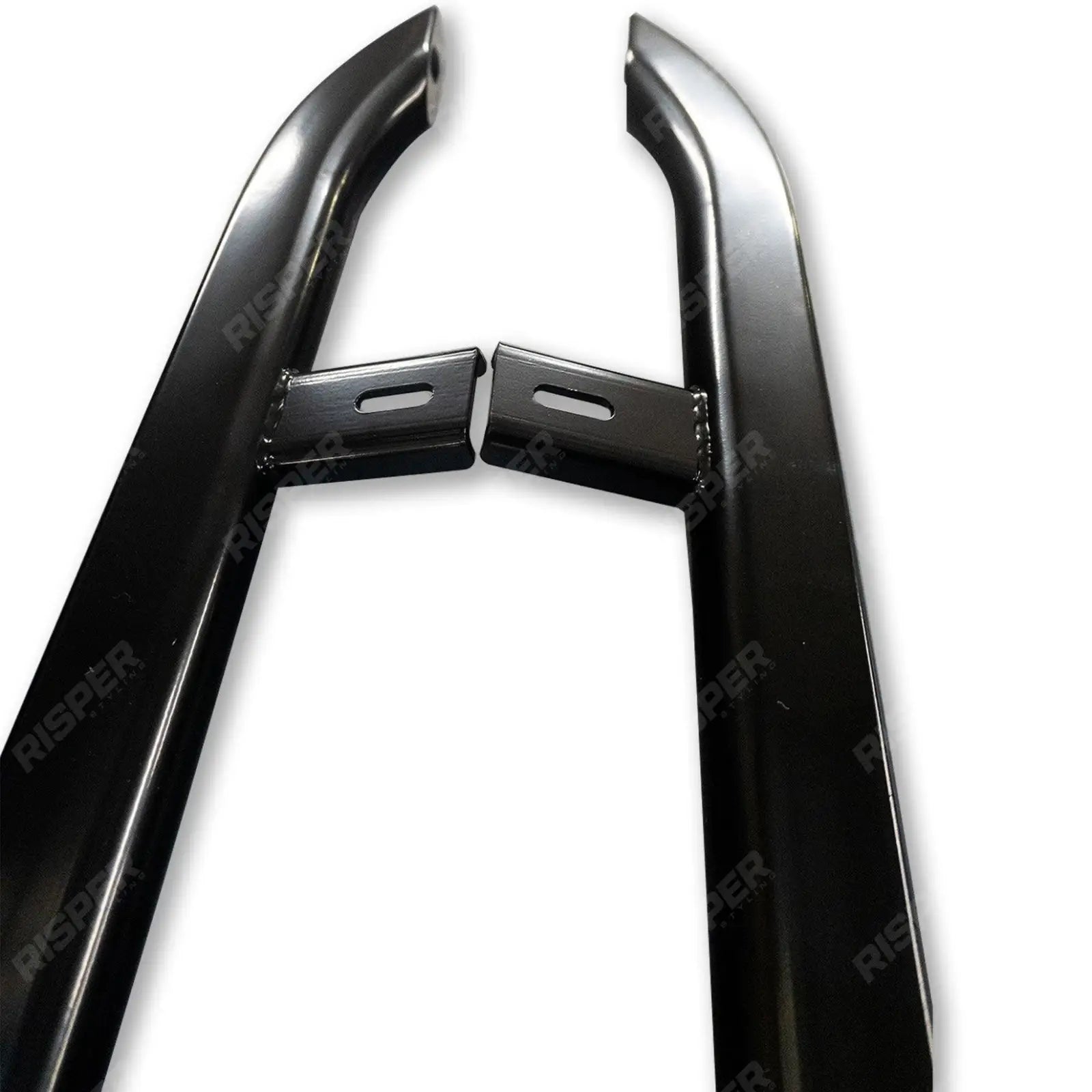 Trapezoid Side Bars in Gloss Black For VW Transporter T5 & T6 SWB 2003-2023