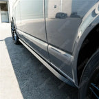 Trapezoid Side Bars In Matt Black For Ford Transit Custom MK2 SWB 2024 On