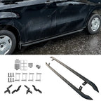 Trapezoid Side Bars In Matt Black For Ford Transit Custom MK2 SWB 2024 On