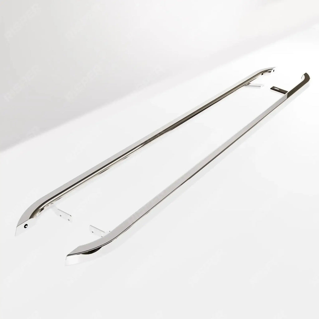 Trapezoid Side Bars In Stainless Steel For Ford Transit Custom MK2 LWB 2024 On
