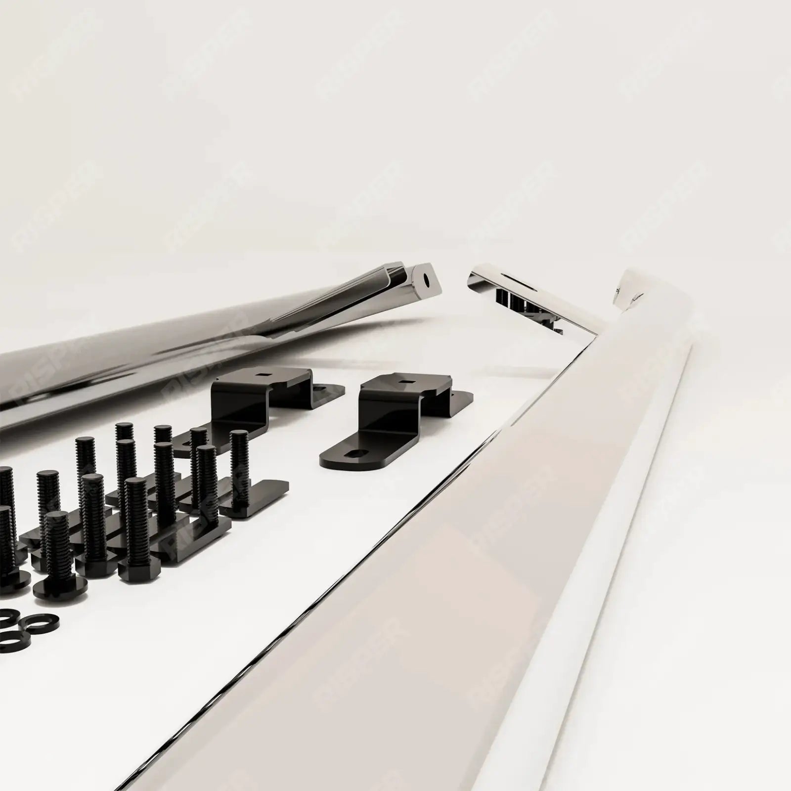 Trapezoid Side Bars In Stainless Steel For Ford Transit Custom MK2 LWB 2024 On