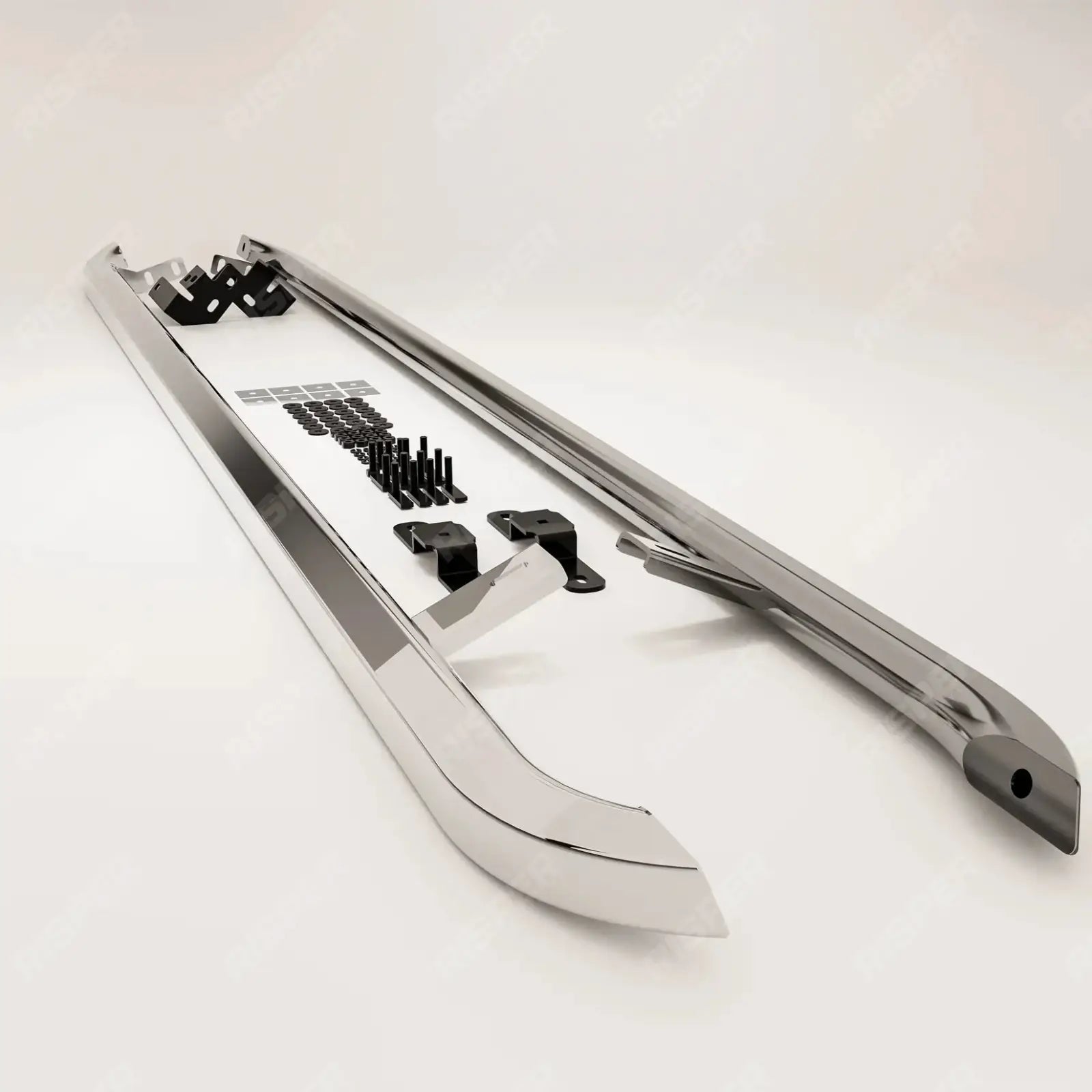 Trapezoid Side Bars In Stainless Steel For Volkswagen Transporter LWB T7 2025 On