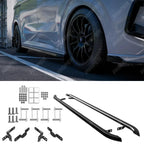 Trapezoid Side Bars SWB In Gloss Black For Ford Transit Custom MK2 2024 On