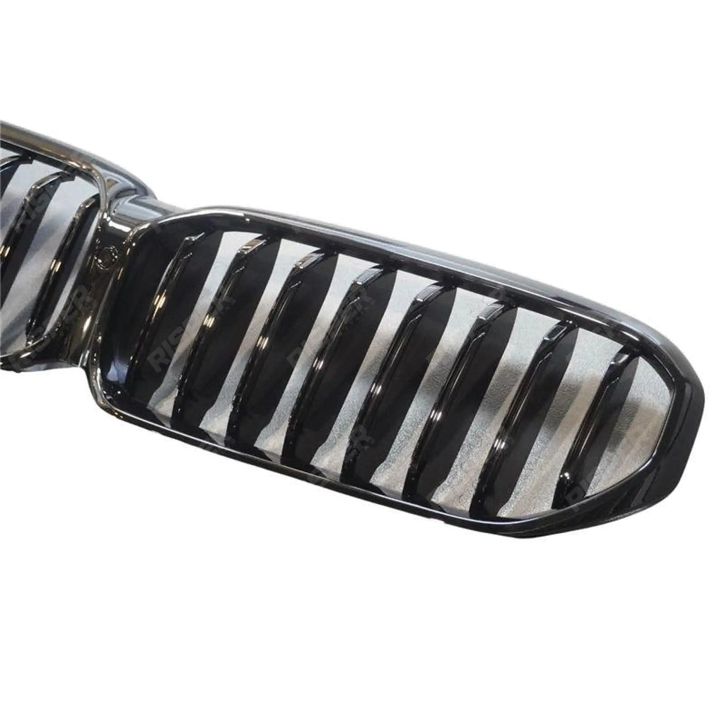 Upgrade Front Grill In Gloss Black MP Look For BMW 5 Series G30 G31 G38 2021 On LCI