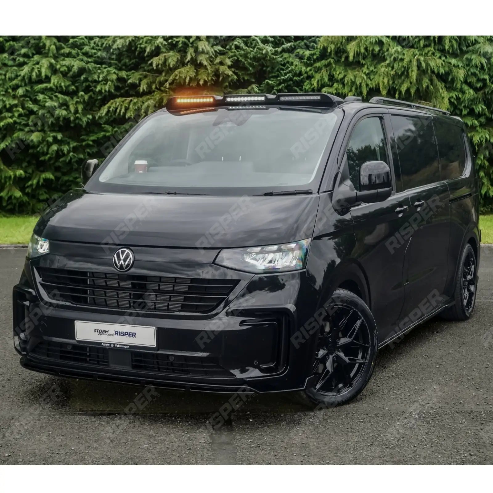 V1 Premium Aero Kit In Gloss Black For Volkswagen Transporter T7 LWB 2025 on