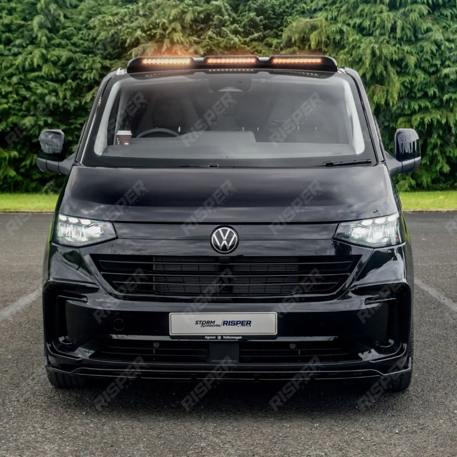 V1 Premium Aero Kit In Gloss Black For Volkswagen Transporter T7 LWB 2025 on
