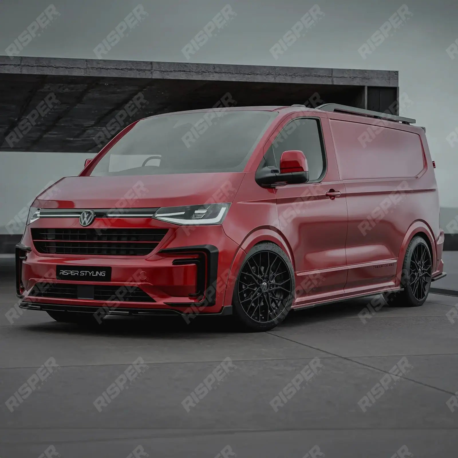 V1 Premium Aero Kit In Gloss Black For Volkswagen Transporter T7 LWB 2025 on